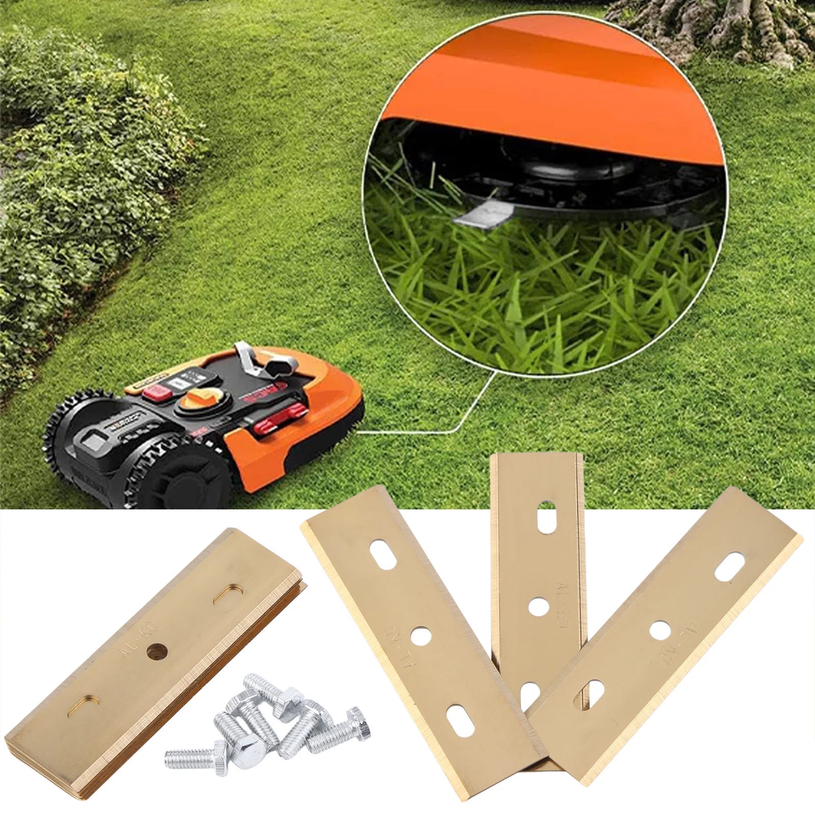 Grass Trimmer Blade Garden Shredder Chipper Knife Screws Fit ALKO