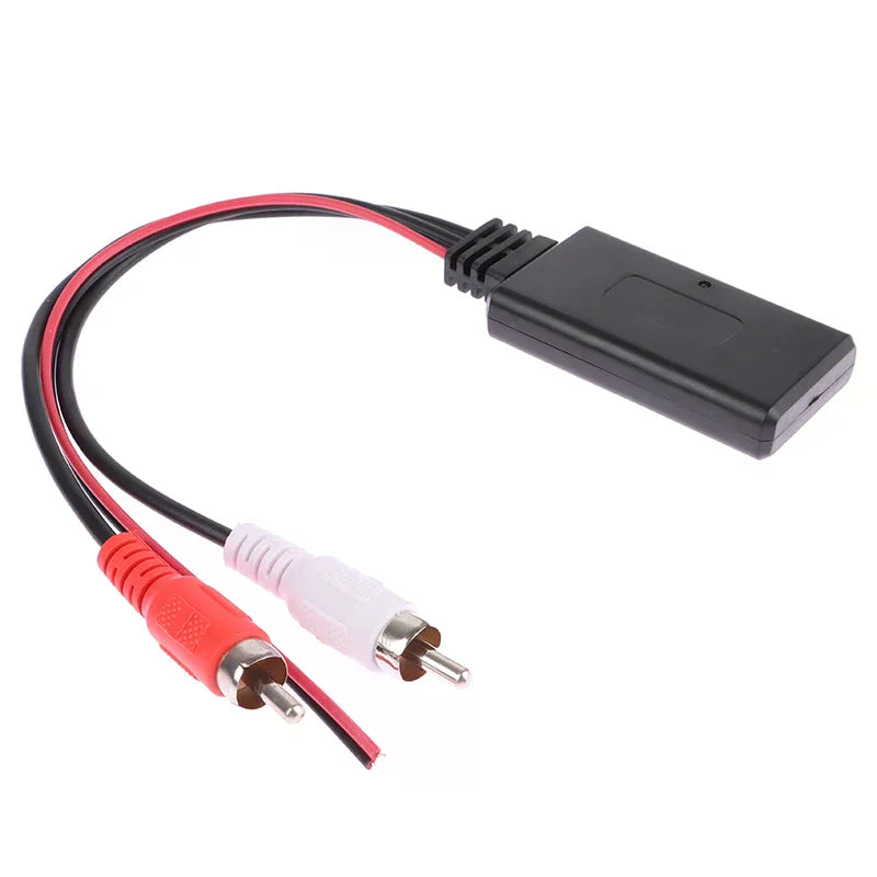 Car Bluetooth 2RCA AUX Receiver Module – 12V Wireless Adapter