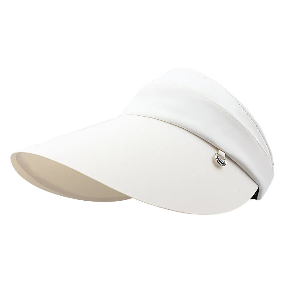 Summer large brimmed sun ha women's sun protection beach hat breathable and UV resistant sun hat fisherman hat Zpaxo Beige sun hat