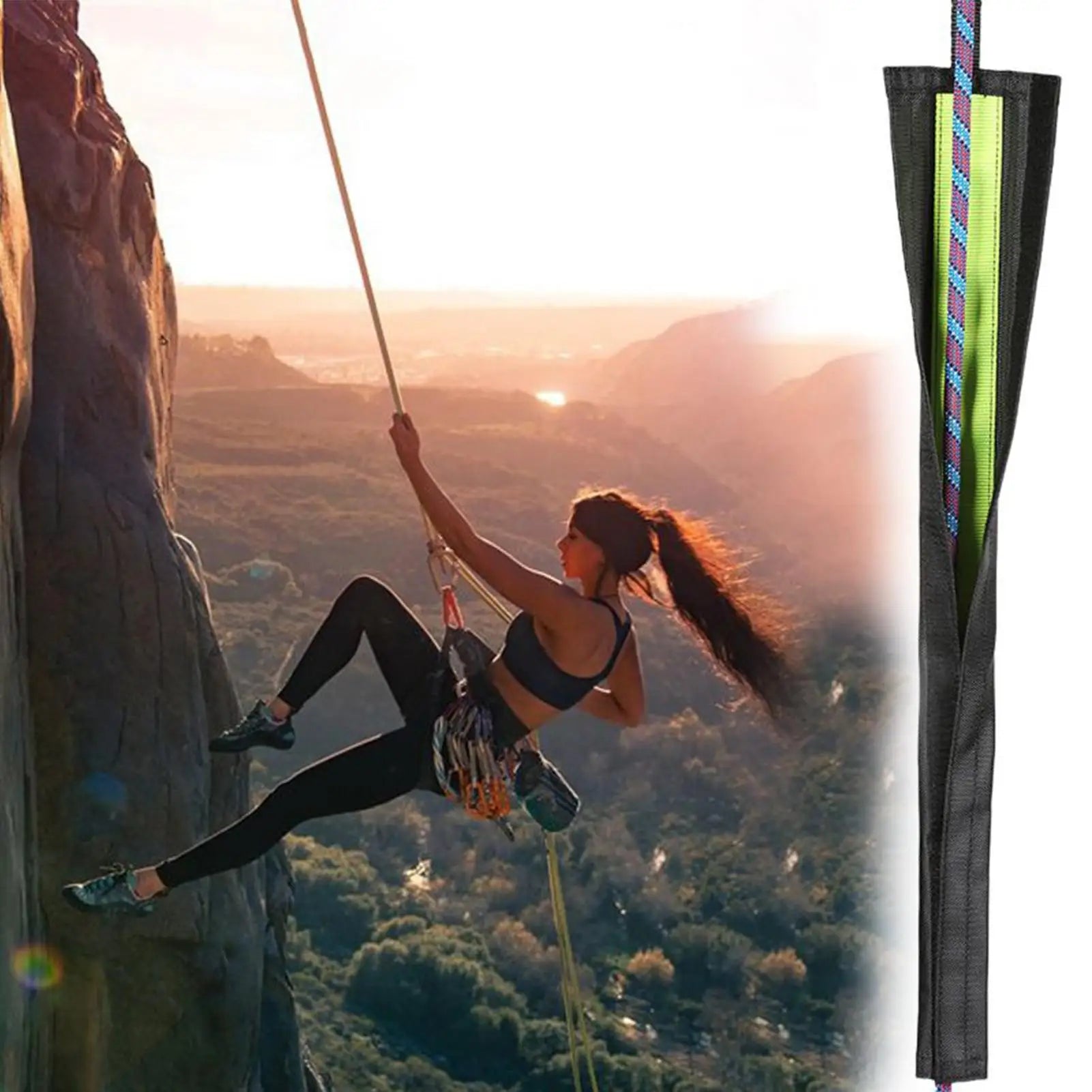 Rope Protector Climbing Mountaineering Rappelling Abseiling Equipment
