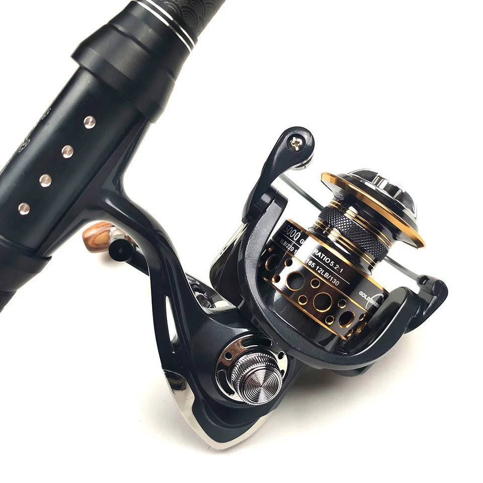 Carbon Fiber Telescopic Fishing Rod & Reel Combo Set with Bag