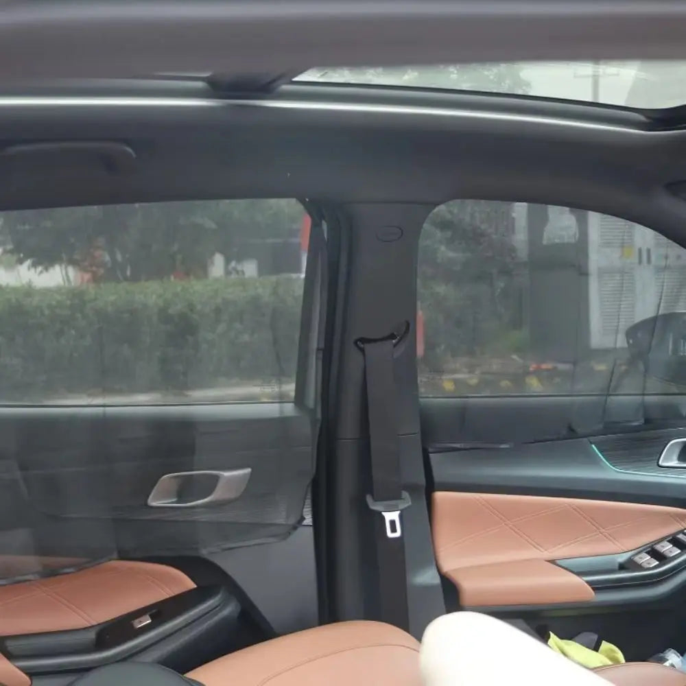 Magnetic Design Car Sunshade Folding Mesh Material UV Protection Zpaxo