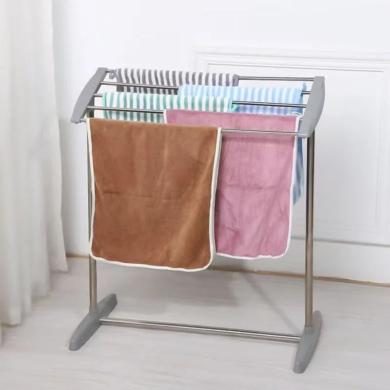 Stainless Steel Drying Rack Multi-purpose Clothes Hanger Indoor