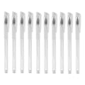 White Eyebrow Microblading Marker Pen Skin Permanent Makeup Tattoo Zpaxo White-10pcs