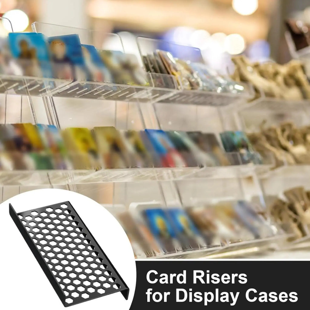 Trading Card Display Riser Acrylic Organizer Holder Honeycomb Stand