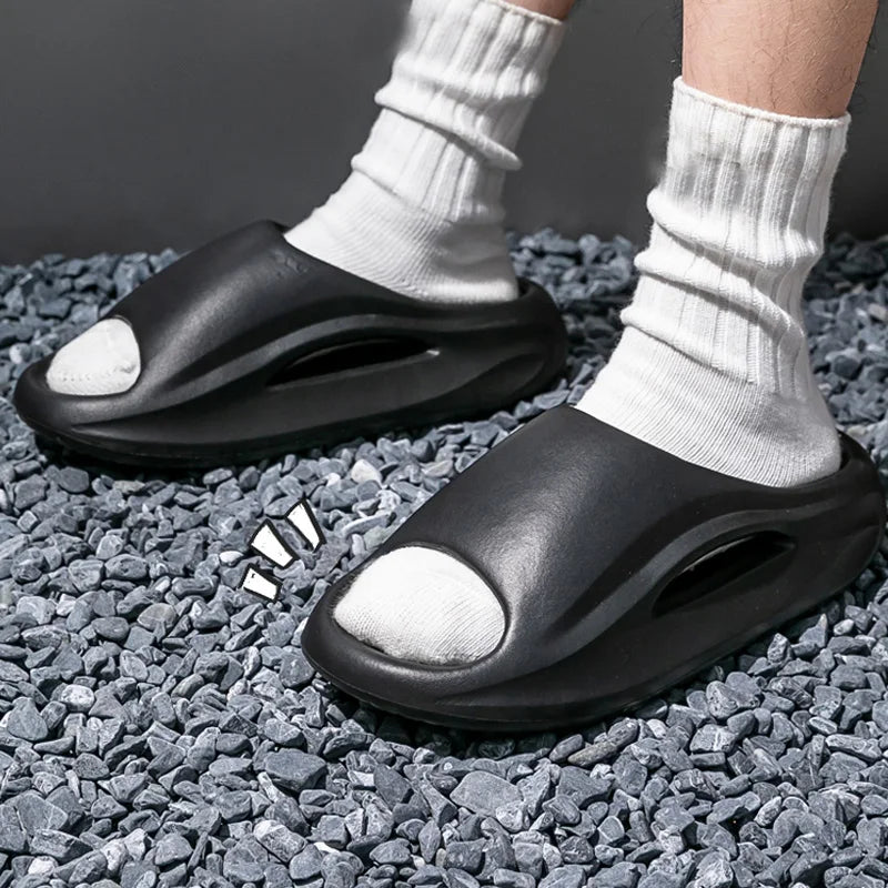 EVA Anti-slip Men's Slippers Home Thick Bottom Slides Comfortable