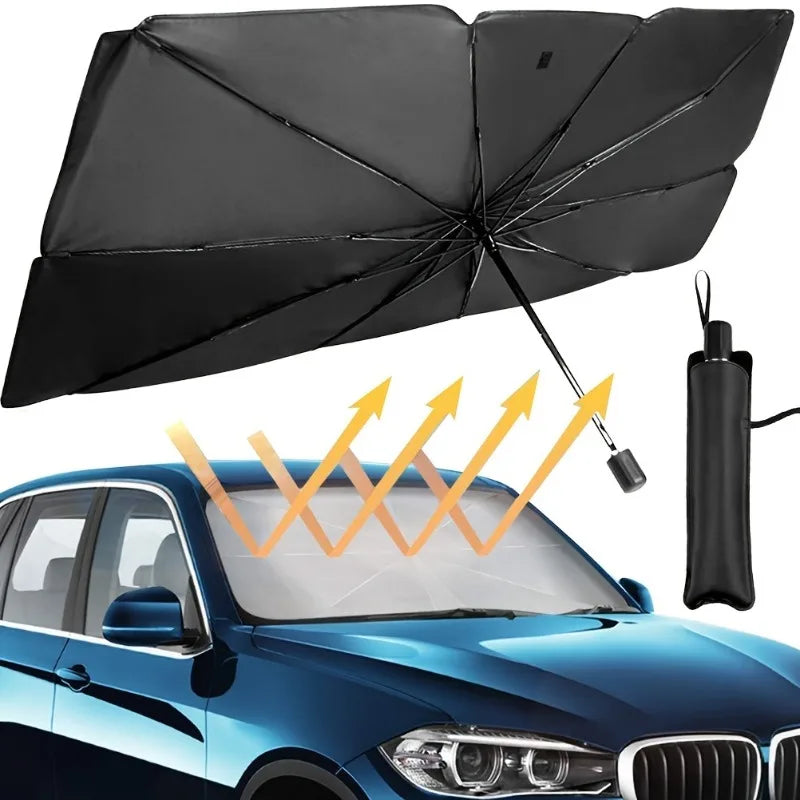 Portable Foldable Car Windshield Sunshade Blocks UV Heat Keeps
