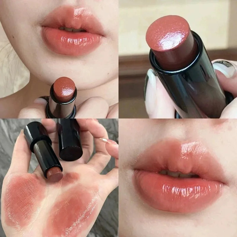Low Saturation Light Lipstick Nude Brown Long Lasting Moisturizing Zpaxo 01
