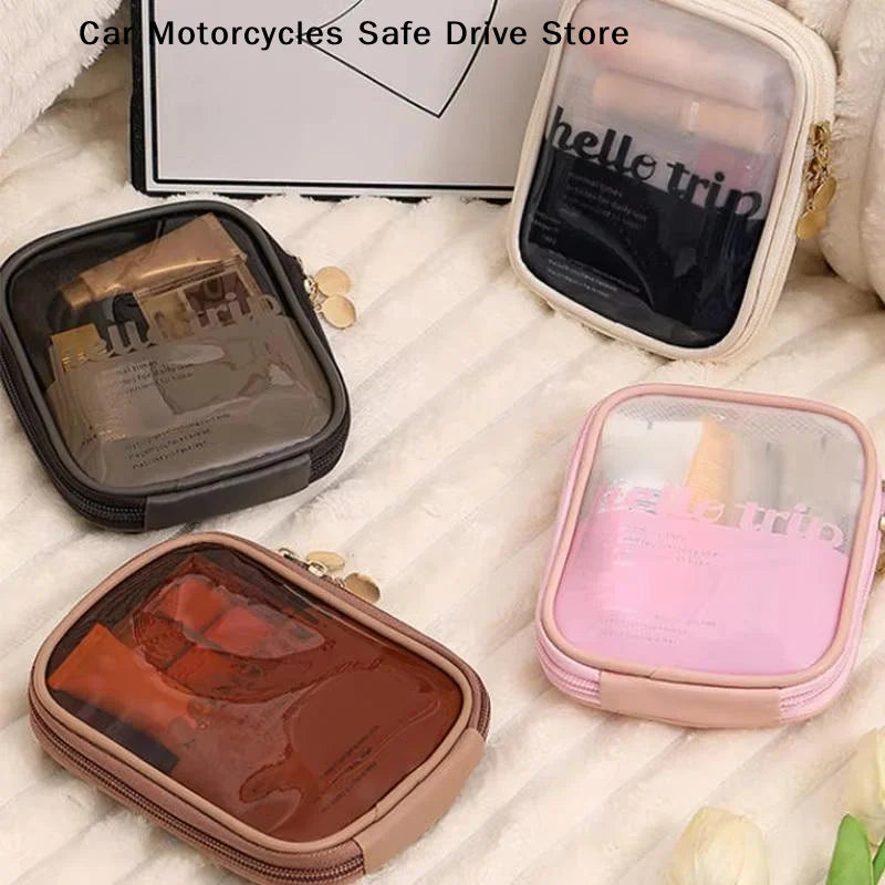MTransparent Travel Cosmetic Bag Portable Mini Waterproof Lipstick