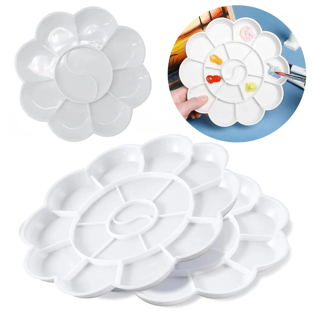 Flower Painting Palette – Reusable Plastic Art Mixing Tray