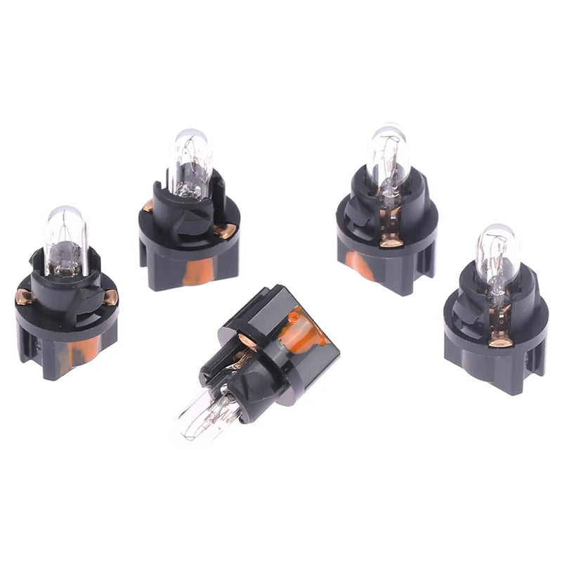 5-Pack 12V 1.2W V-2 Indicator Bulbs – Car Instrument Lamps
