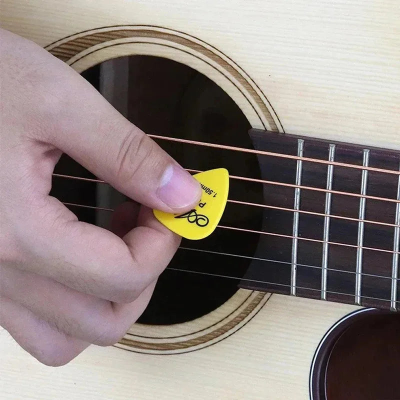 Guitar Picks Set 10/30/60pcs with Storage Box – 6 Thickness ABS