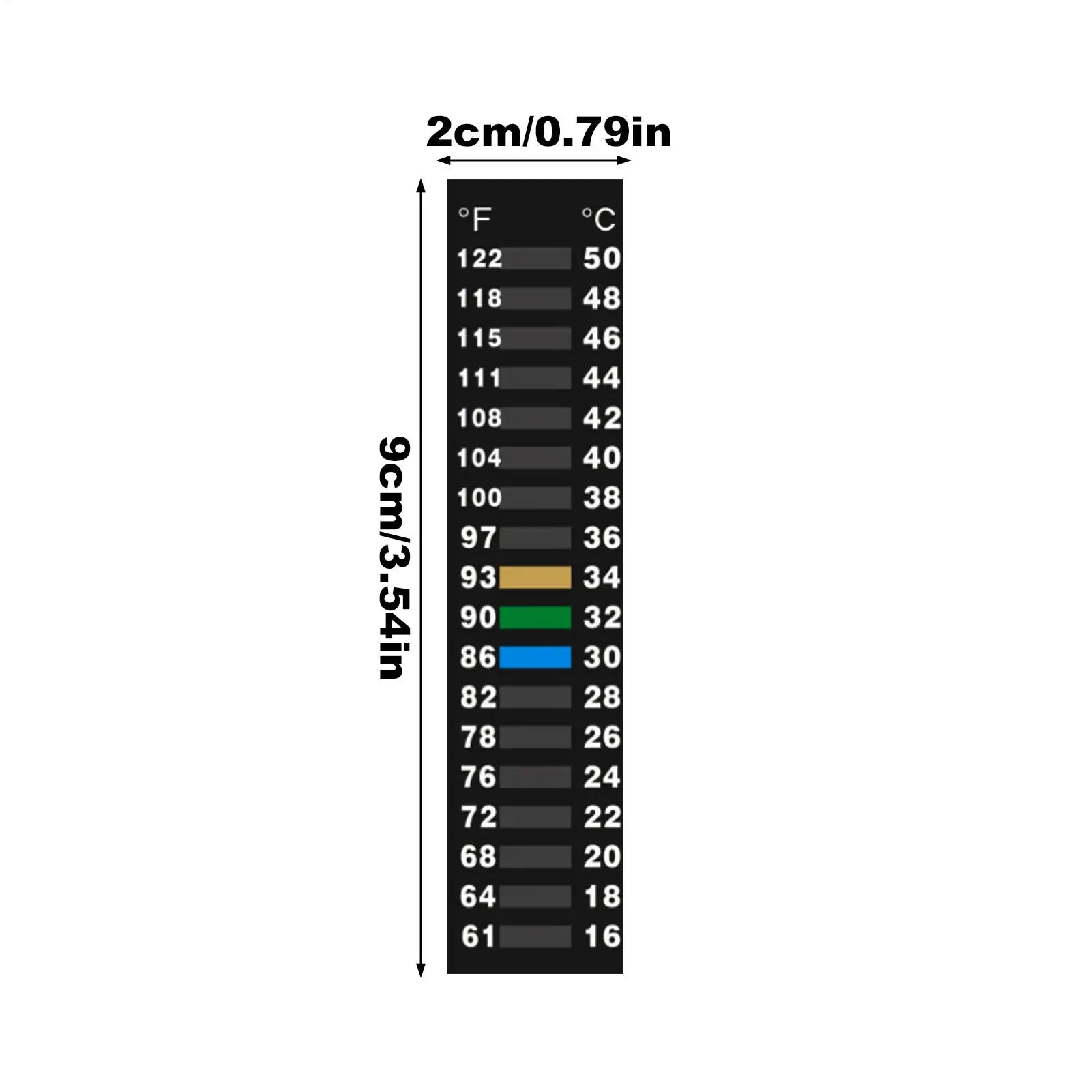 Stick Temperature Strip LCD Environmental Tracking Sticker Detection