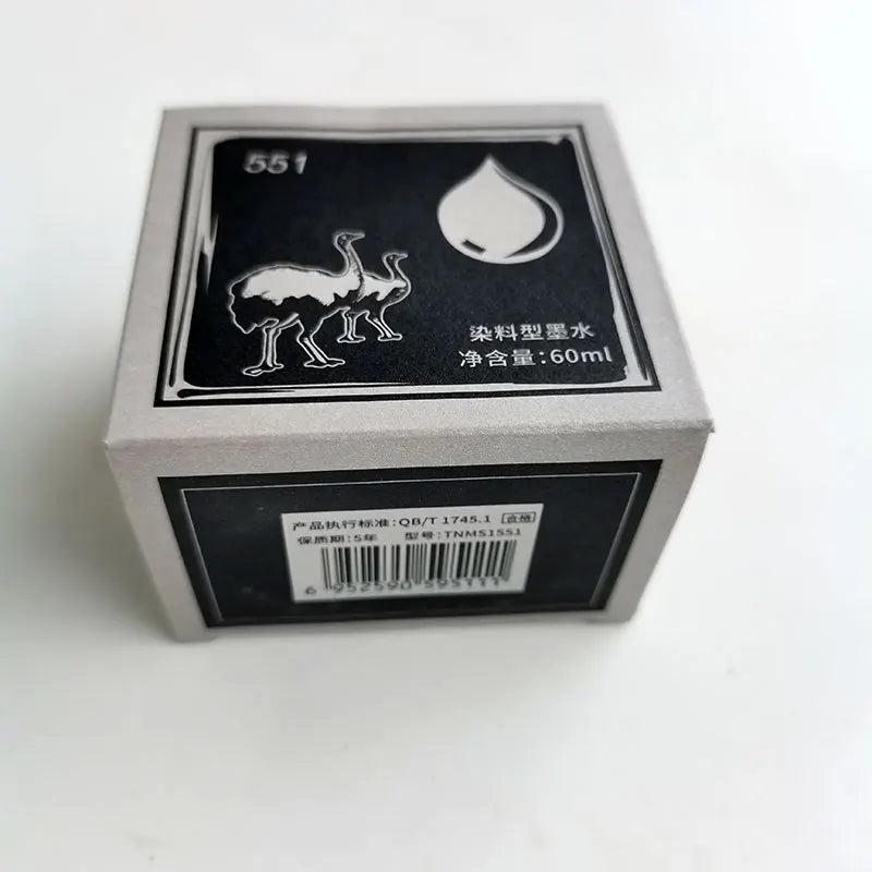 China Ostrich Pure Blue Black And Red Writing Word Than Carbon Black Ink 60ml Zpaxo