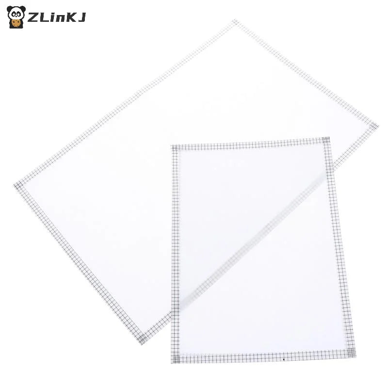 ▶5Pcs Handmade Perler Beads Baking Cloth Edge-stitched Transparent Iron-on Mat Heat-resistant Paper DIY Accessories Perler Beads Zpaxo