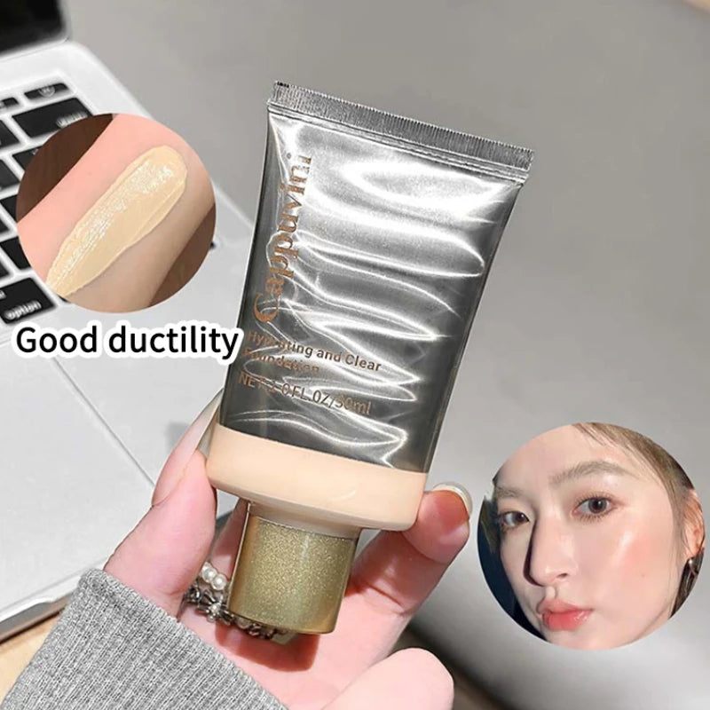 CAPPUVINI Moisturizing and Clearing Foundation Liquid-Moisturizing,Fine and Smooth, Nourishes Skin,Provides Natural Concealment Zpaxo