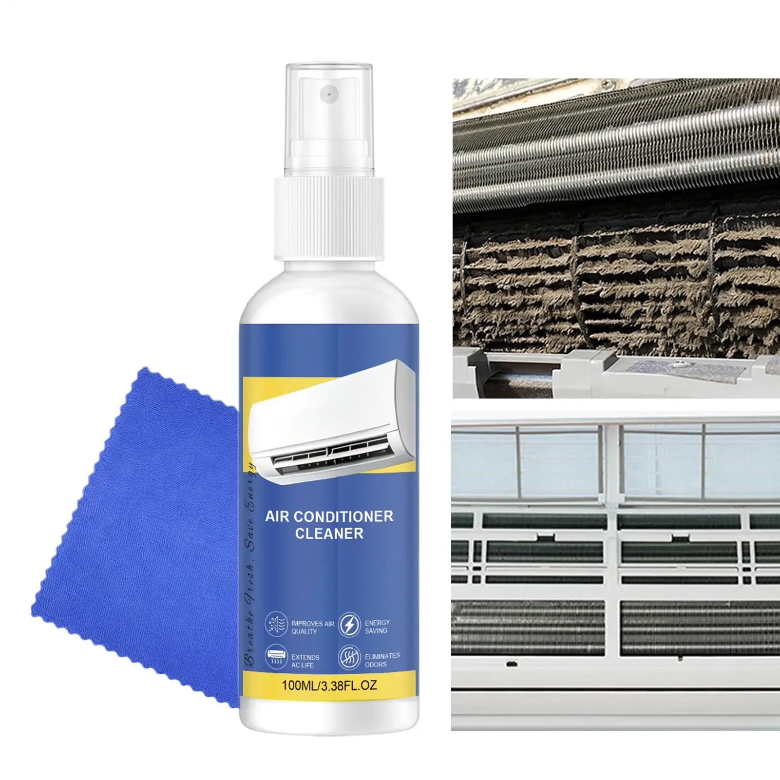Air Conditioner Cleaner No Dismantling Heavy Duty Odor Removal Spray