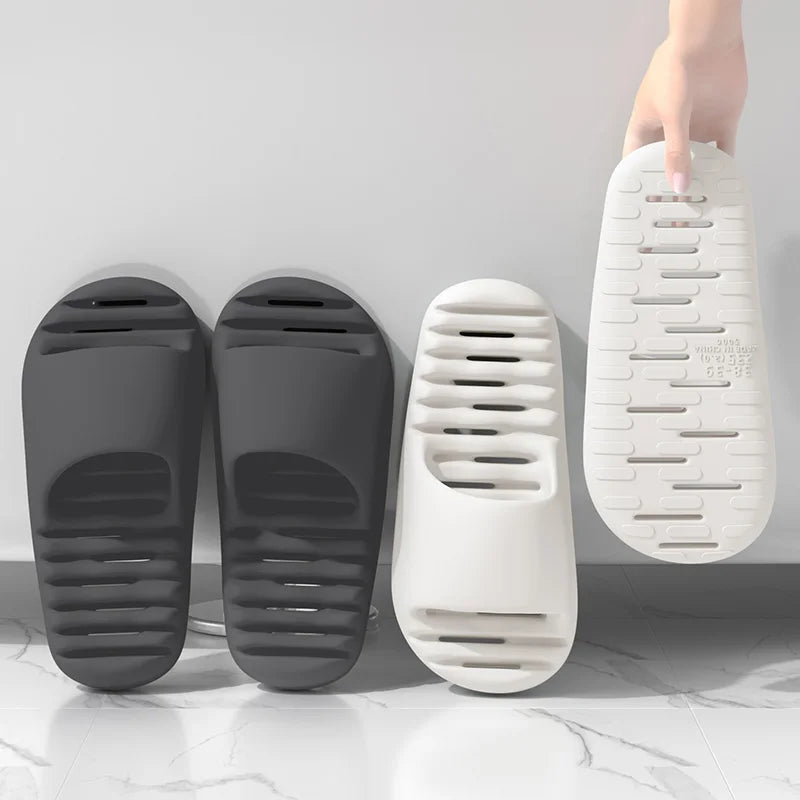 SHAJI Couple Bathroom Shower Slippers Summer Hollow Out Non Slip