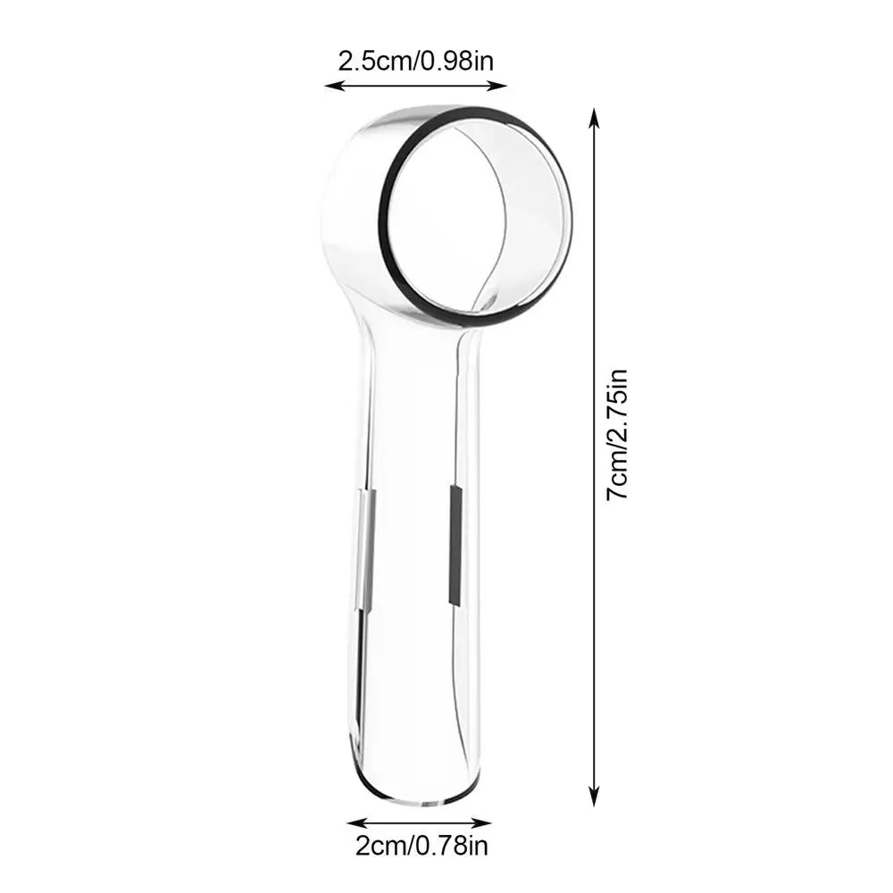 Toothbrush Dustproof Covers Caps Compatible With Braun Oral Electric Toothbrush Round Replacement Brush Heads Series Protector Zpaxo transparent