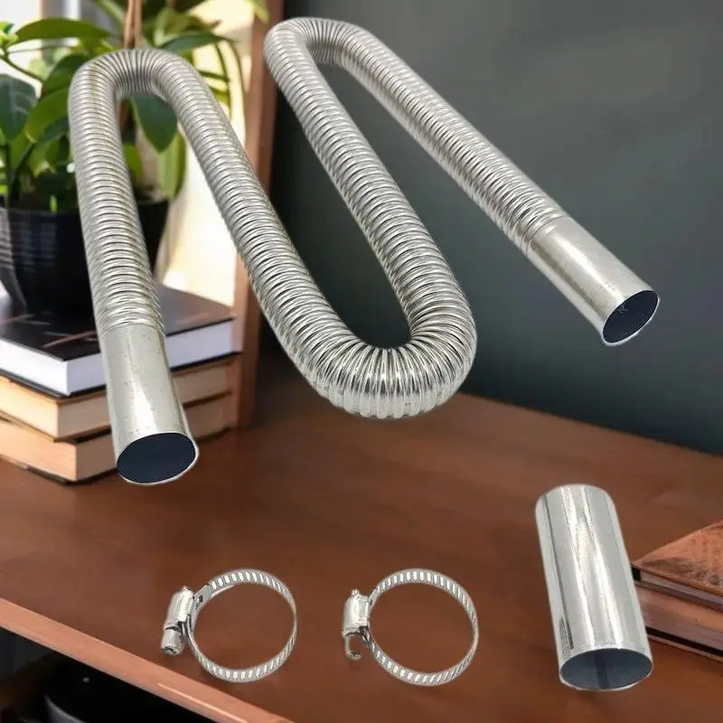 Vent Hose 60- Stainless Steel Tube Car Air Heater Clamp Zpaxo