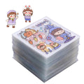 Cute Cartoon Girl Sticker 100X Scrapbooking Planner Notebook Sticker Waterproof Laptop Water Bottle Stickers Creative Waterproof Zpaxo Default Title