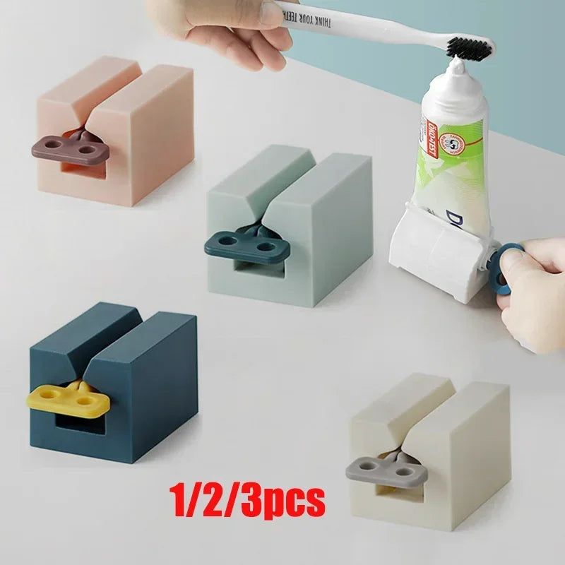 Roller Tube Toothpaste Squeezer & Rotary Paste Dispenser