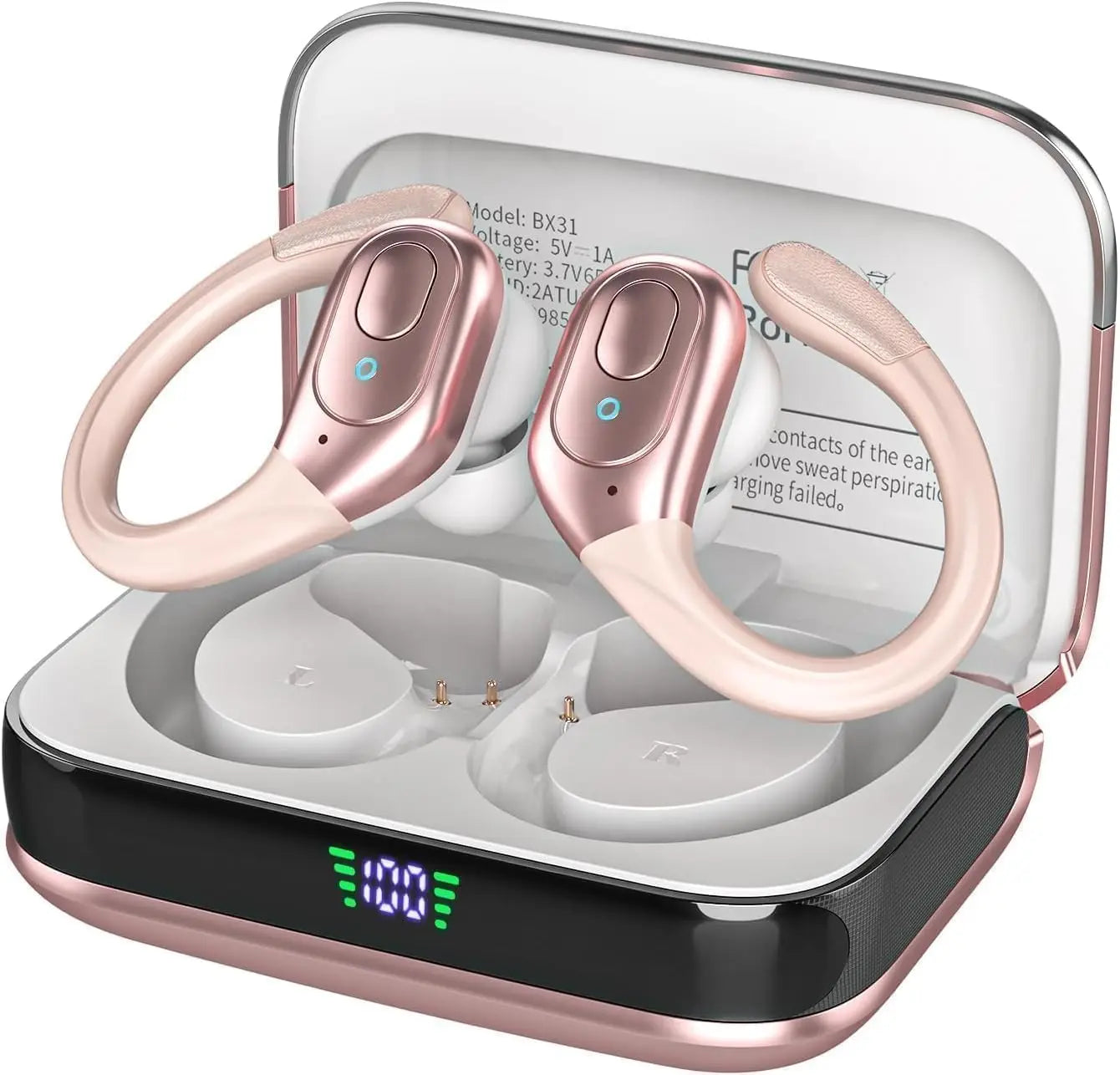 Bluetooth Headphones Wireless Earbuds 5 3 Sports 75H Playtime IPX7