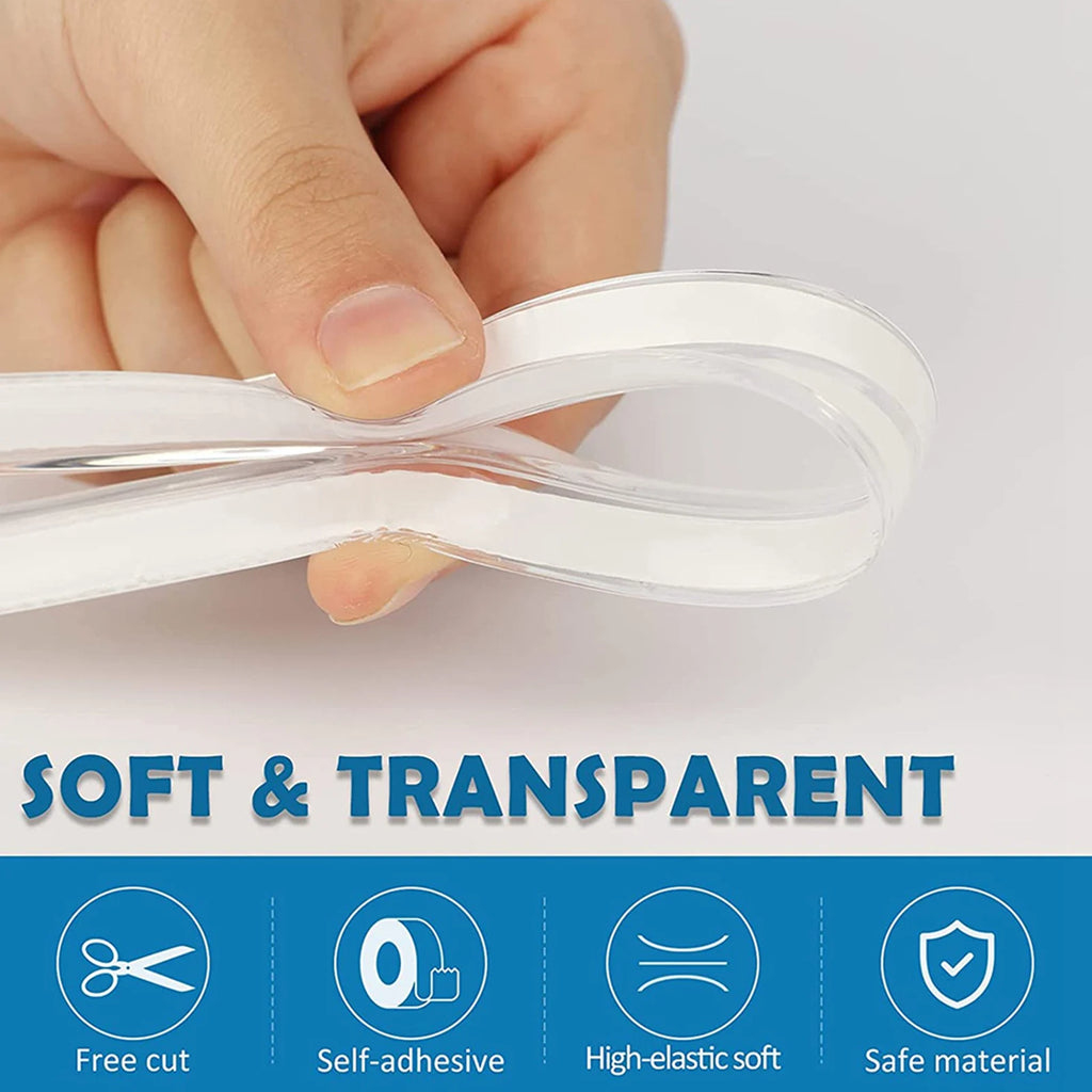 Table Corner Protectors Clear Table Corner Guards Baby Proofing Corner Protector Soft Silicone Furniture Edge Bumper Strip Zpaxo