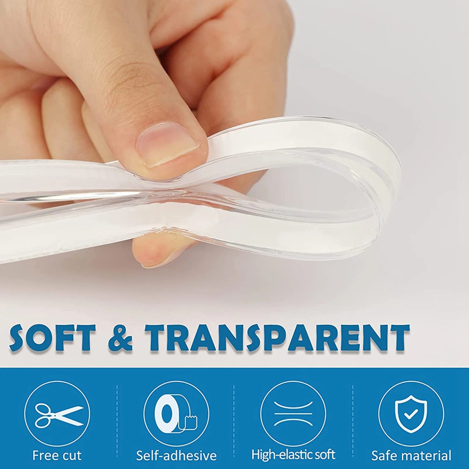 Table Corner Protectors Clear Table Corner Guards Baby Proofing Corner Protector Soft Silicone Furniture Edge Bumper Strip Zpaxo