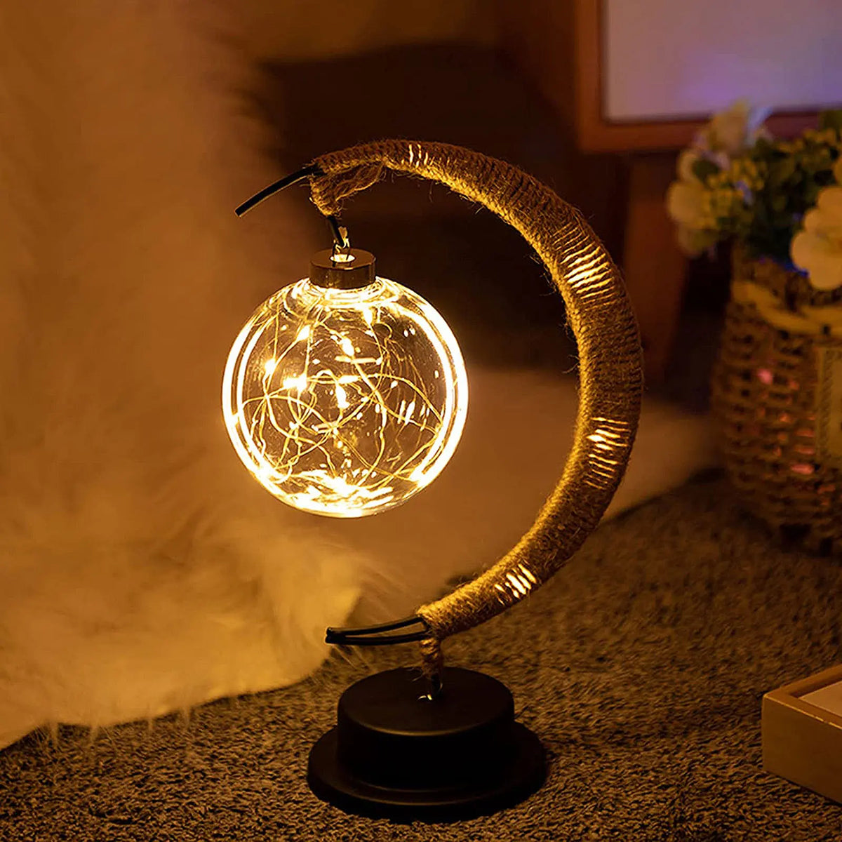 Ramadan Desk Lamp Led Moon Decoration Home Metal Kareem Light Eid Zpaxo Moon Lamp A