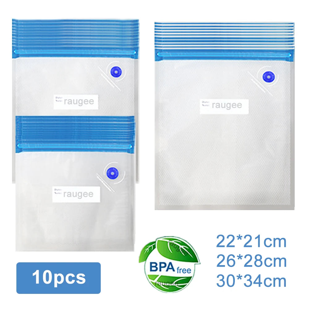 Vacuum Bags Reusable Food Packaging Sealing Storage Air Valve Bag