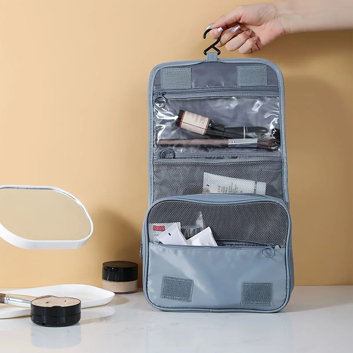 Large Capacity Travel Bag Foldable Wet&dry Separation Cosmetic