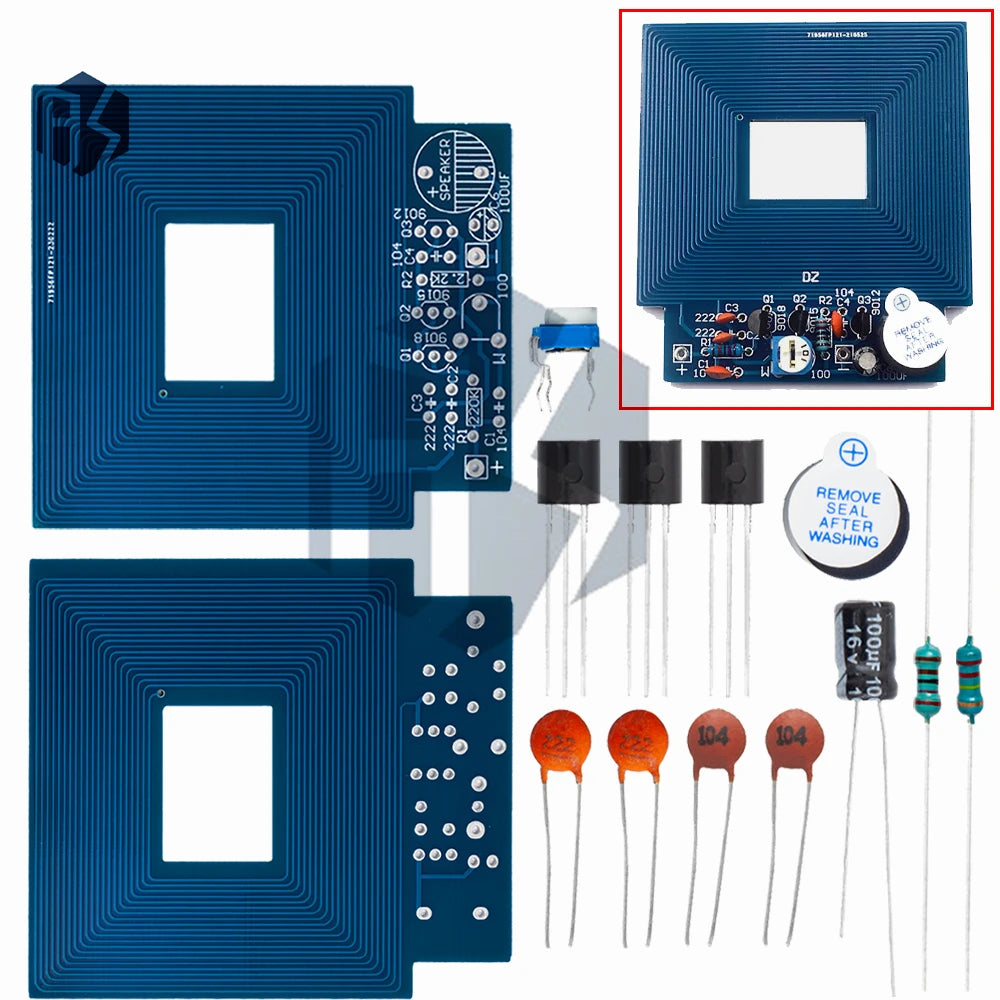 Unassembled Metal Detector Kit – 3V-5V DC Sensor Board (PCB, Buzzer, Capacitor Included) Zpaxo