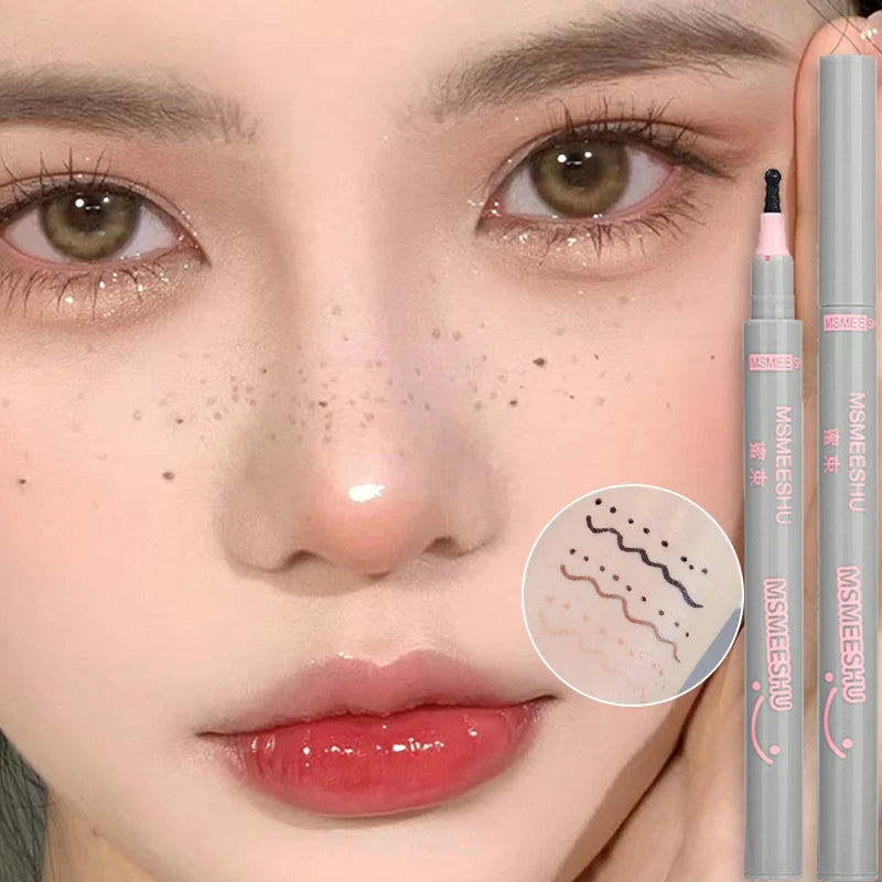 Fake Freckles Pen Round Head Natural Fast Drying Waterproof Mole