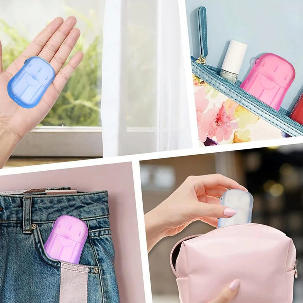 Portable Soap Sheets with Storage Box | Travel & Outdoor