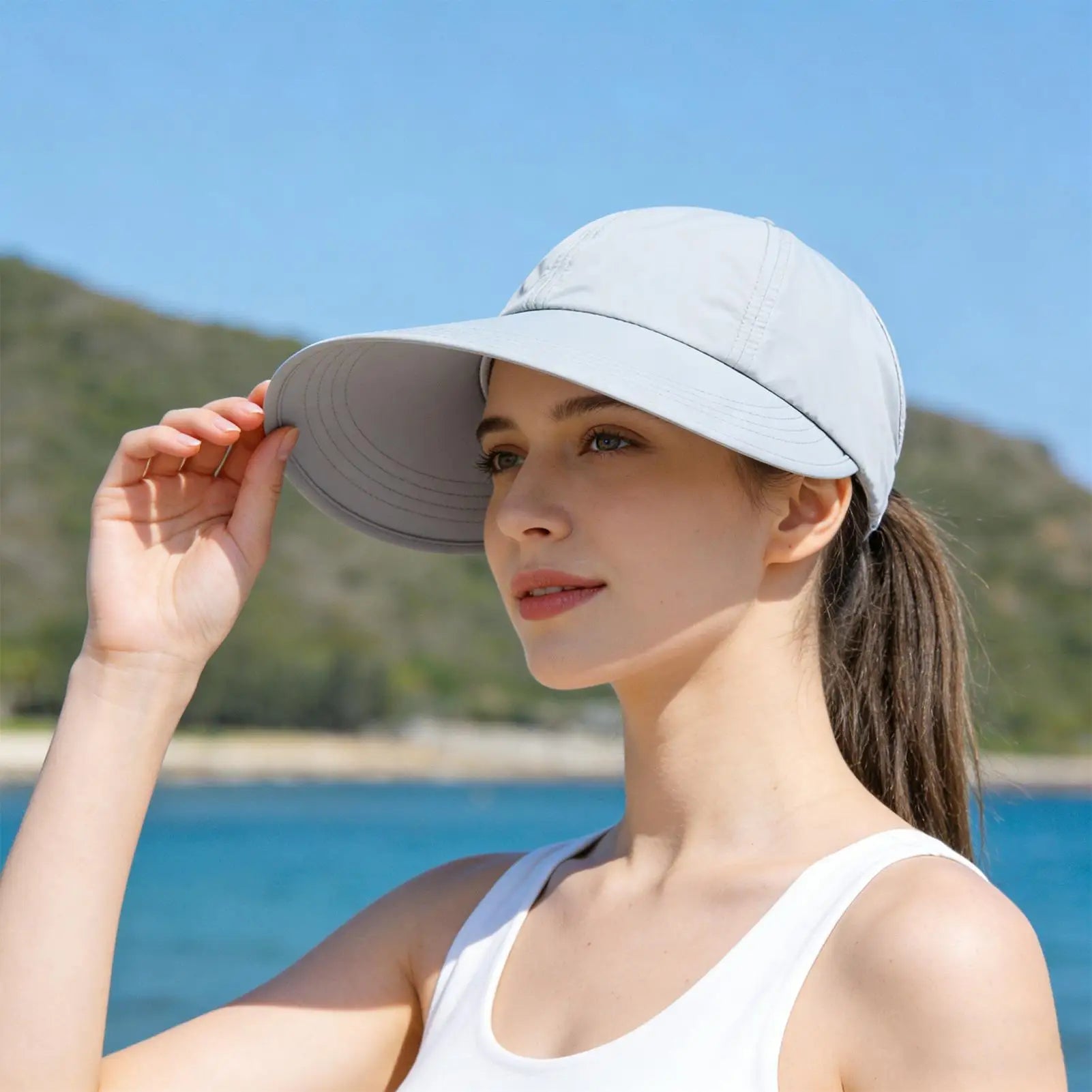 UV Wide Brim Sun Hat – Foldable, Adjustable & Breathable Wide Brim Sun Hat Zpaxo