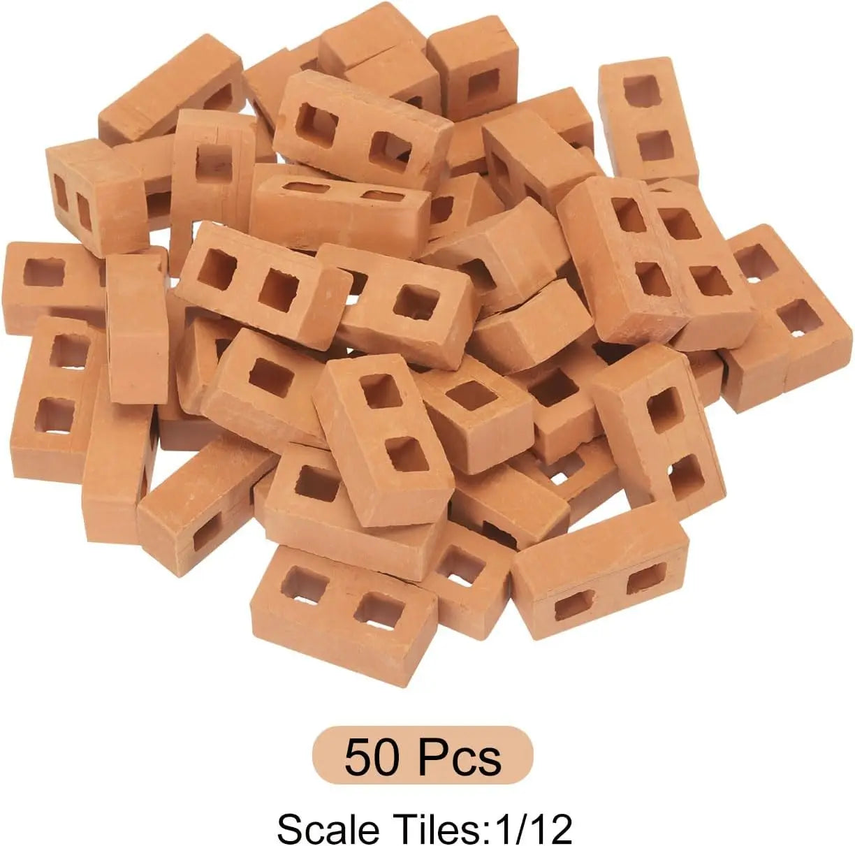 Mini Concrete Bricks DIY Set – Dollhouse & Landscape Models Miniature Building Set Zpaxo