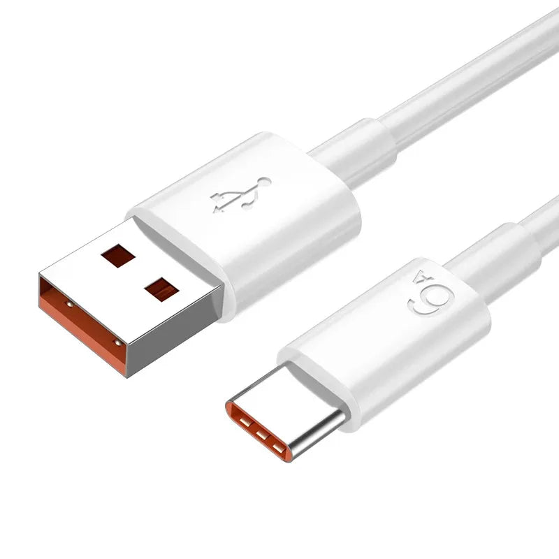 6A USB-C Fast Charging Cable – 1–6 Pack | Type-C Charger