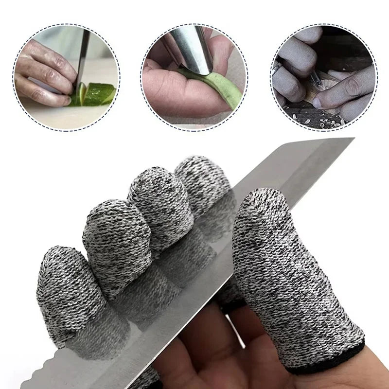 5 Pair Finger Cots Thumb Protector Anti-cut Outdoor Gloves
