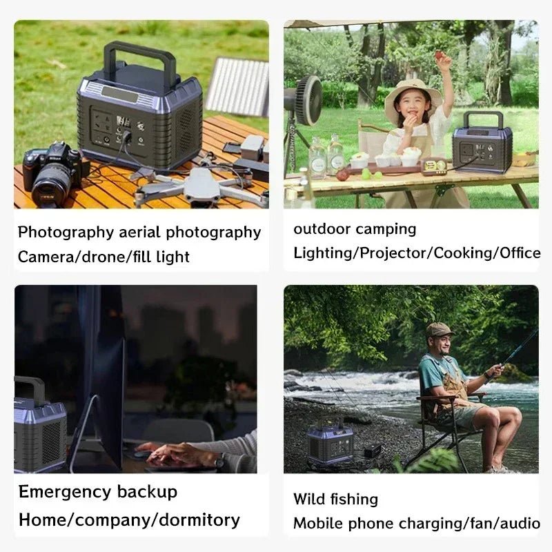 64000MAh 300W Portable Power Station 200W 220V Ternary Lithium Battery Energy Storage Power Supply Camping RV Multi-function USB Zpaxo