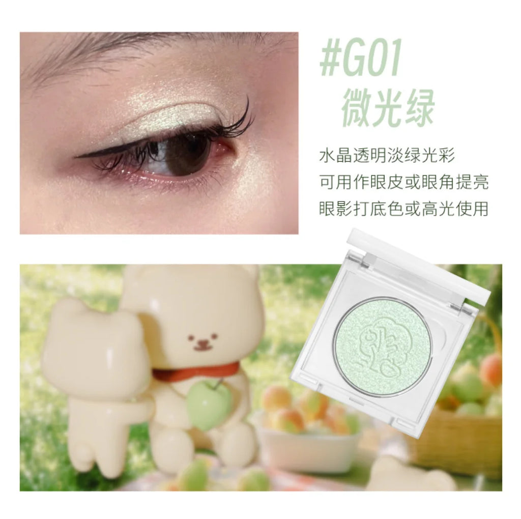 LEEMEMBER Summer Edition Lemon Yellow Eye Shadow Blush Monochrome Zpaxo G01