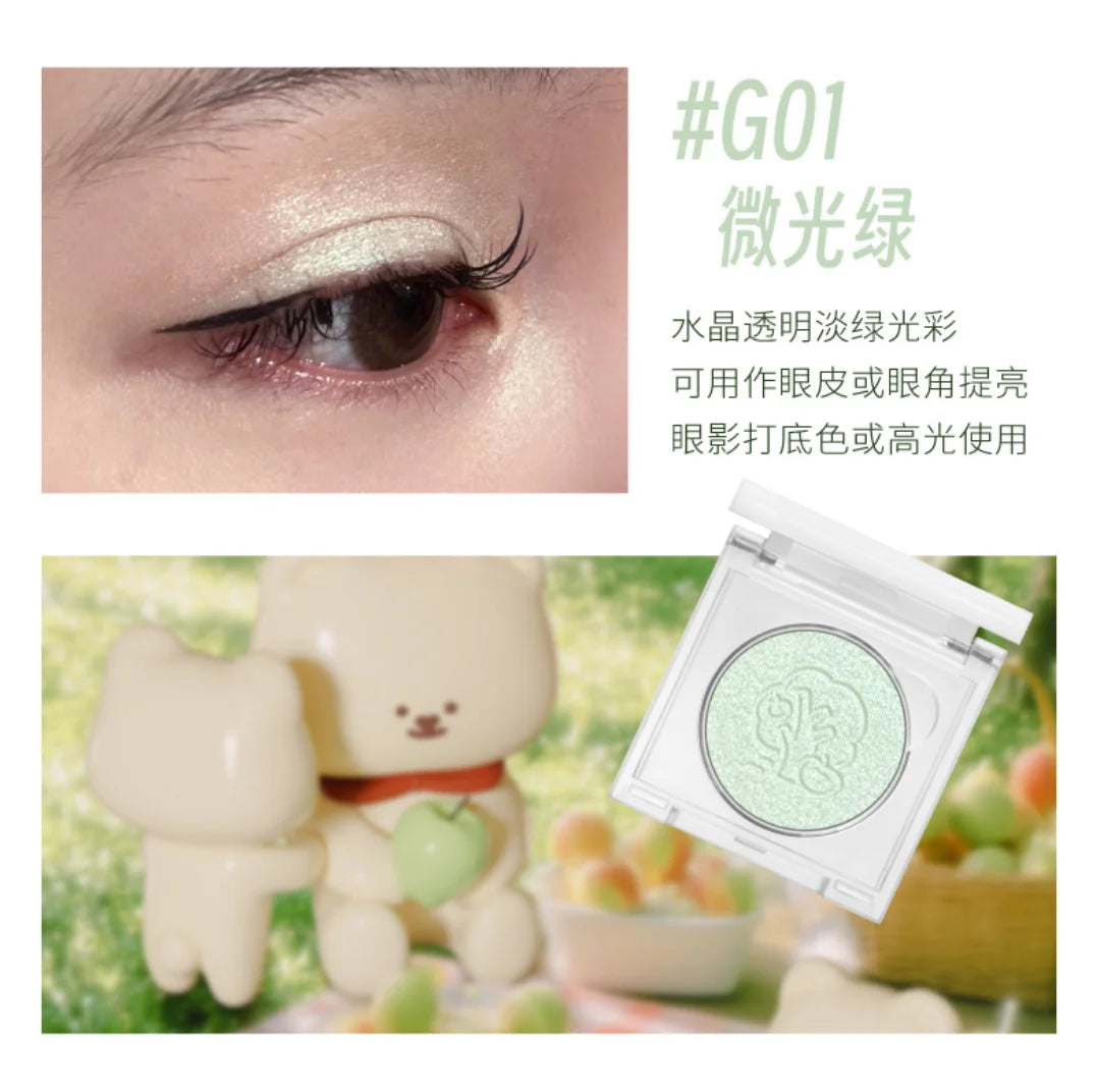 LEEMEMBER Summer Edition Lemon Yellow Eye Shadow Blush Monochrome Zpaxo G01