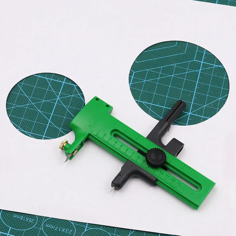 Circle Cutter Adjustable Circular Cutting Tool for Making Fabric Crafts DIY Scrapbook Art Craft Tool Circle Paper Cutter Zpaxo