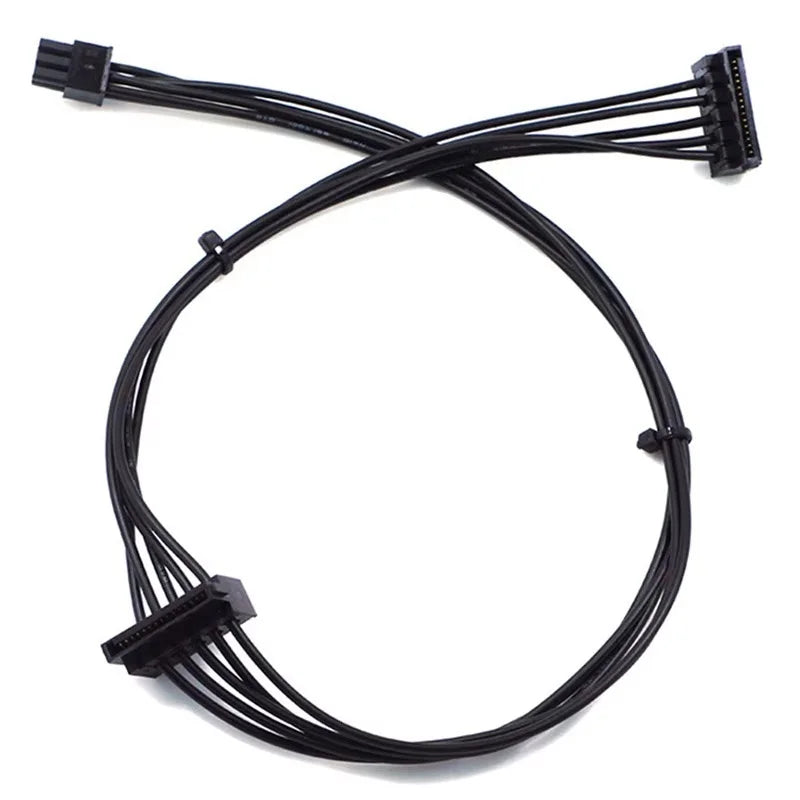 4 Pin One/Two/Threr Port SATA Power Supply For Lenovo Main Board Interface Small 4 Pin to SATA SSD Power Supply Cable 35/45/65cm Zpaxo