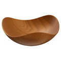Wood Grain Plastic Serving Bowl – Fruit Salad Candy Party Dish Serving Bowl Zpaxo Brown