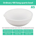 Temperature Quartz Bowl Crucible Furnace Melting Casting Refining Zpaxo A5
