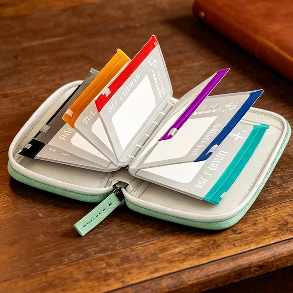 Pill Pouch Bags Waterproof Supplement Silicone Case 14 Compartments