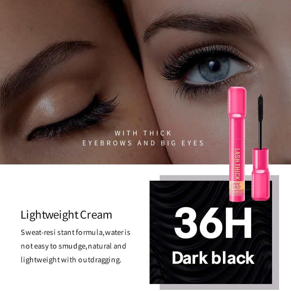 Slender Brushed Styling Curled Waterproof, Sweat-proof and Non-smudging Mascara Zpaxo