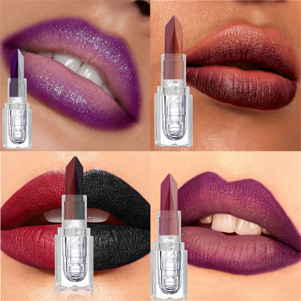 Orange Lipstick Lip Glaze Silky Smooth Matte Gloss Carrot Bright Zpaxo