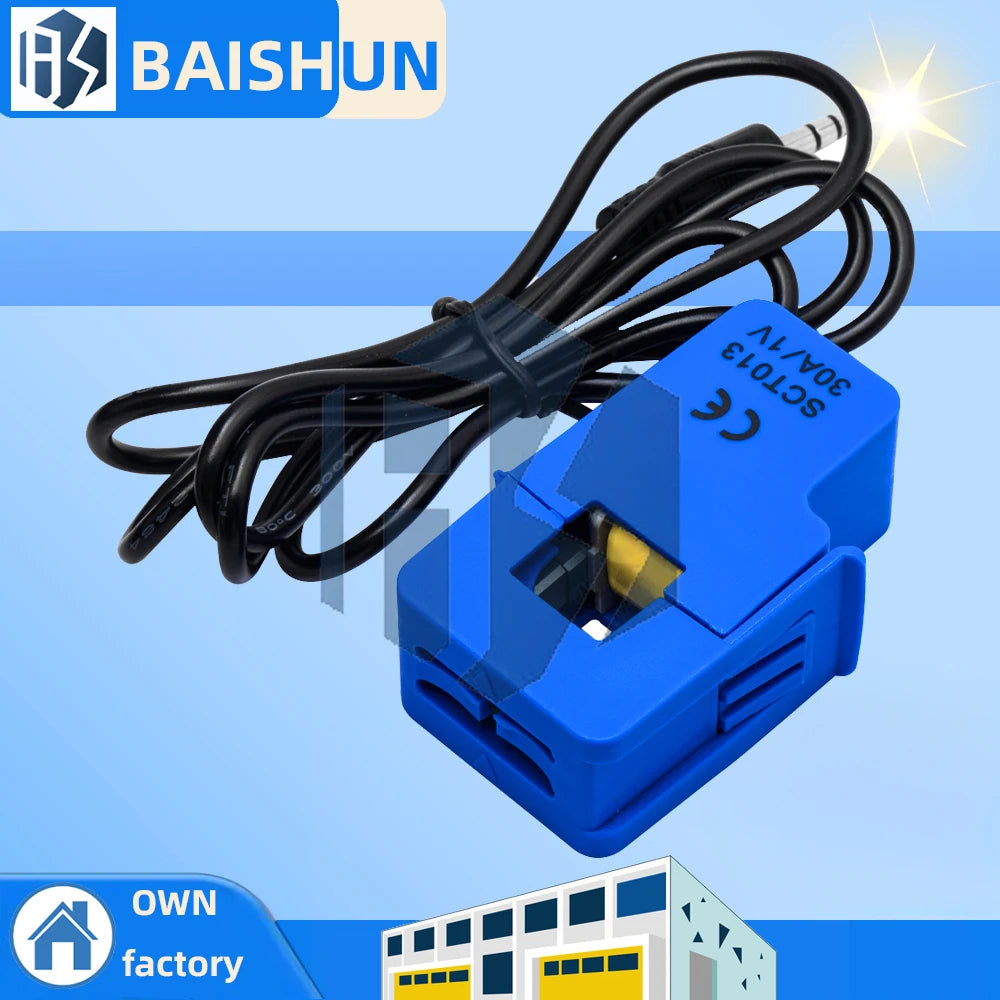 Non-invasive SCT-013 AC Current Sensor Series 30A 50A 100A Split Core Zpaxo